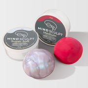 MindSculpt silicone putty kit with two relaxation exercises tubs for stress relief and mindfulness