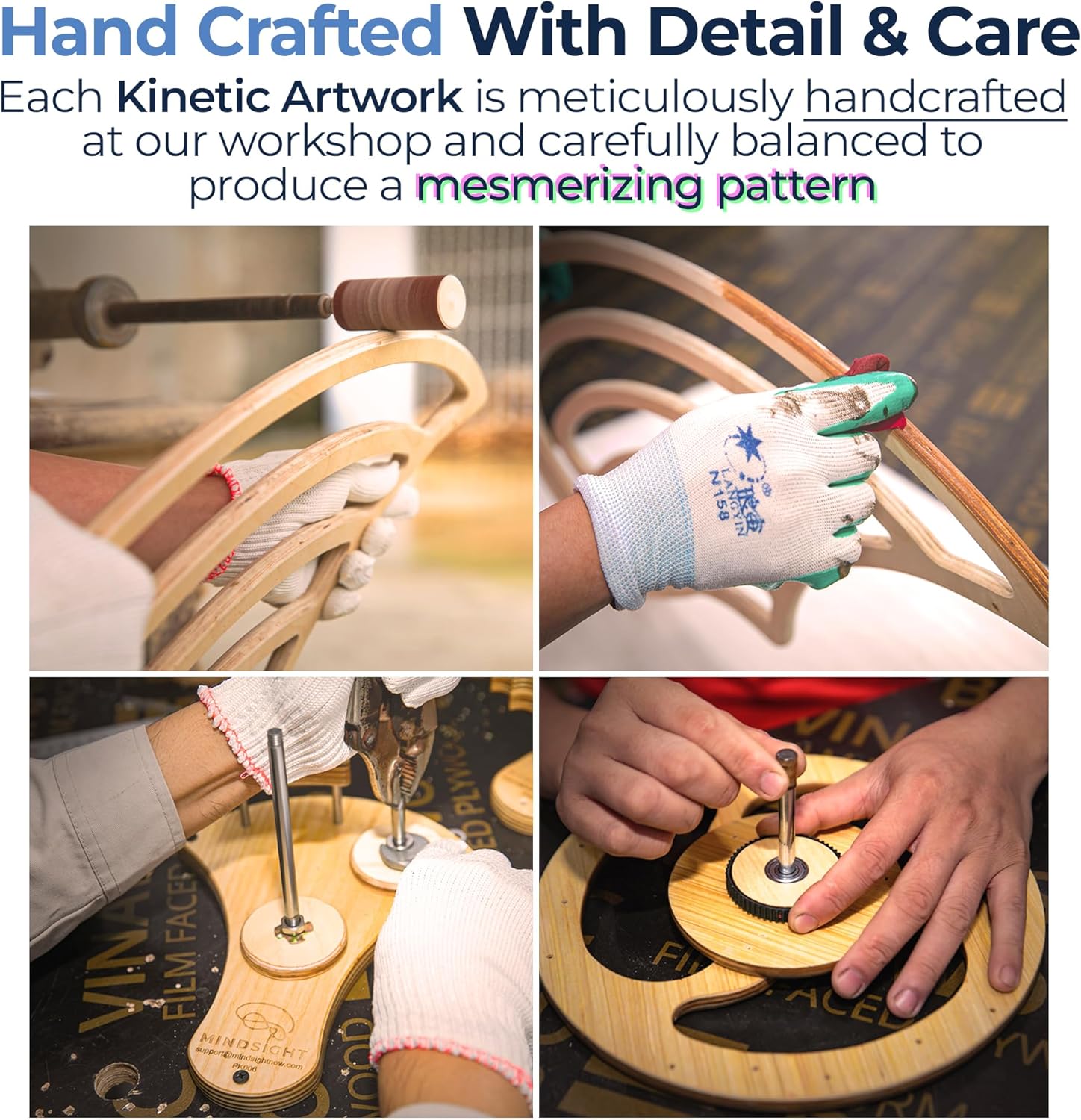Hand-crafting a wooden sculpture