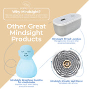 Other great products: Timed Lockbox for focus, Breathing Buddha for mindfulness, and Kinetic Wall Decor for calm