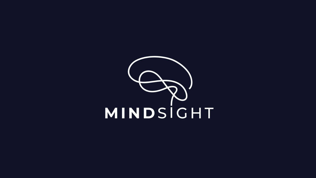 Mindsight Logo on a Navy Blue Background